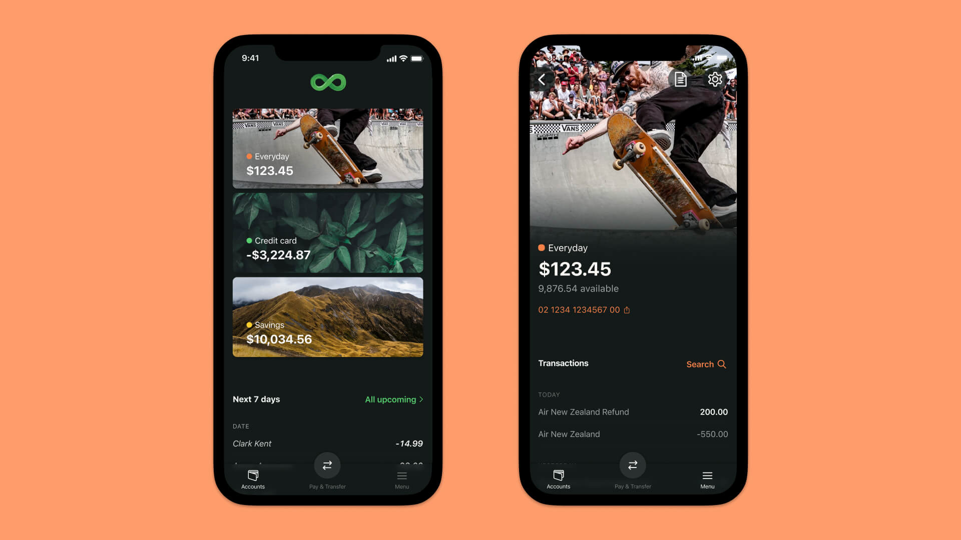 Coop Bank App design Octave